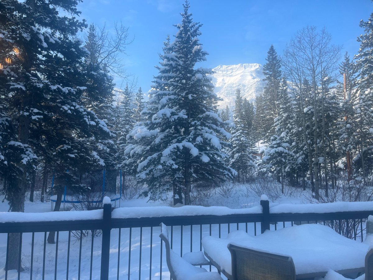_JoshuaRainey_'s tweet photo. @KatKanada_TM My patio this morning. Lac Des Arcs, AB. https://t.co/XeHoEO4lnR