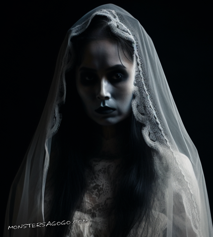 monstersagogo's tweet photo. In her gown, she floats, a spectral sigh. Seeking the warmth of a love gone by.  #horror #hauntedbride #ghost #photography #MonstersAGoGo https://t.co/qSS5DEuMfk