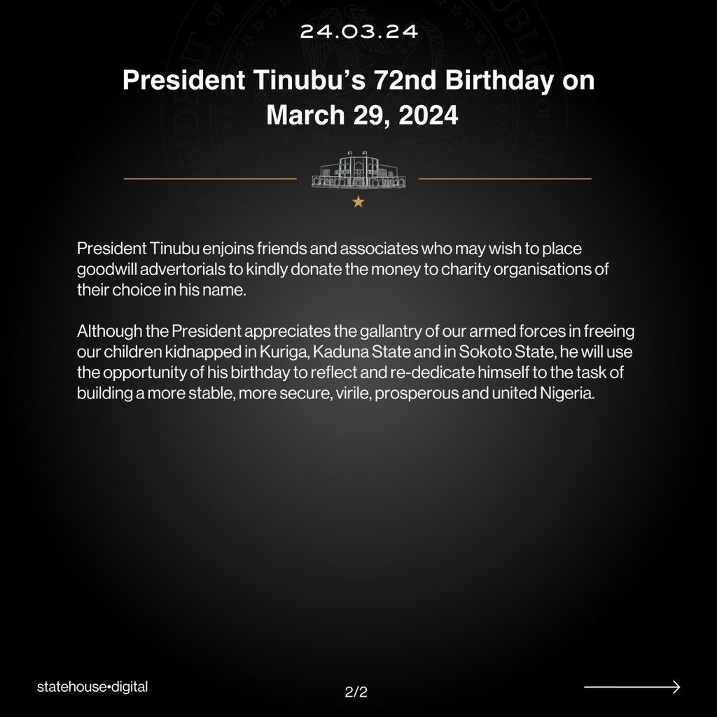 Presidency Nigeria tweet media