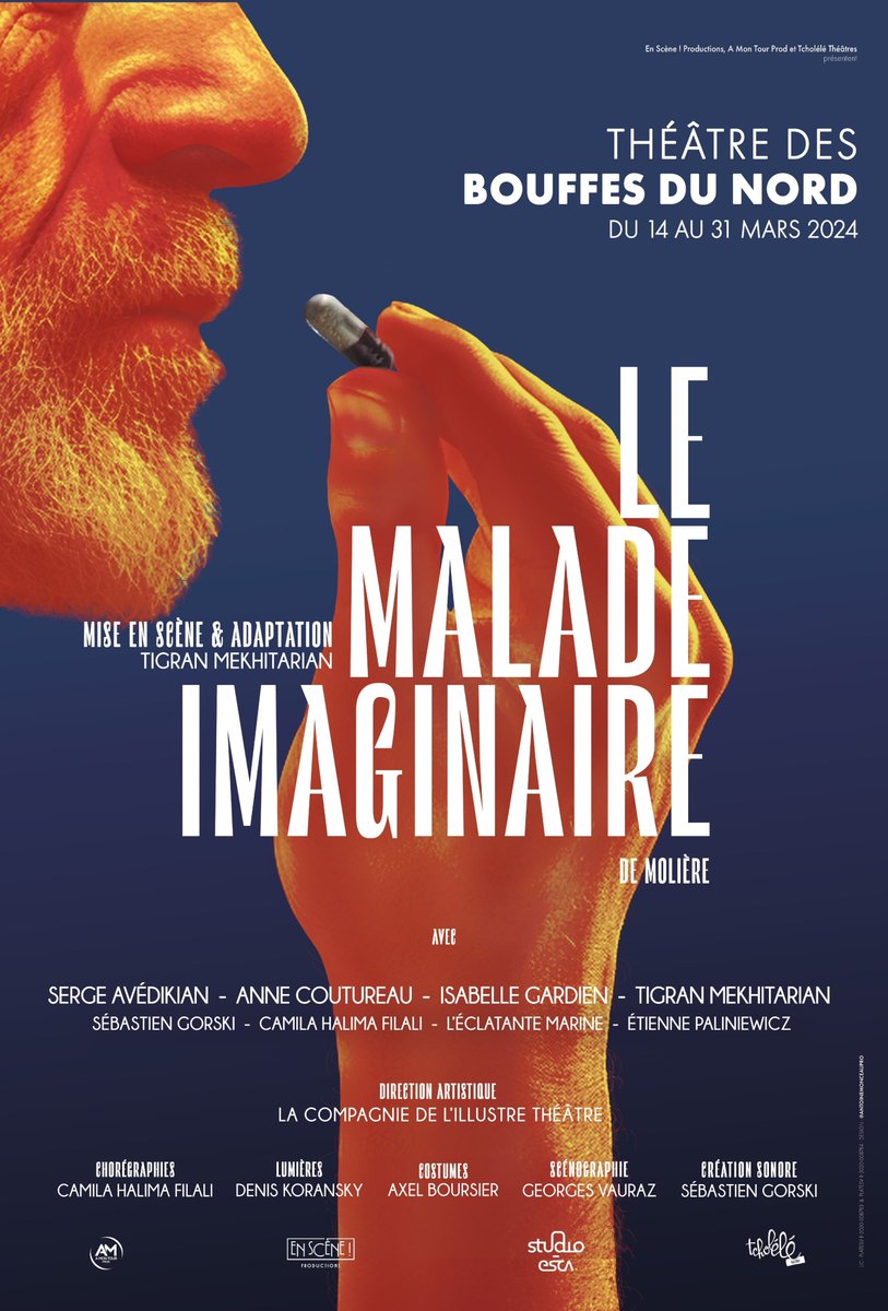 Ne ratez pas 'Le Malade Imaginaire' : une adaptation de Tigran Mekhitarian qui donne à Molière les couleurs du goût du jour !😍🎭

Lire l'article👉urlz.fr/q0g4

#culturadvisor #culture #lemaladeimaginaire #molière  #theatre #spectaclevivant #paris #bouffesdunord