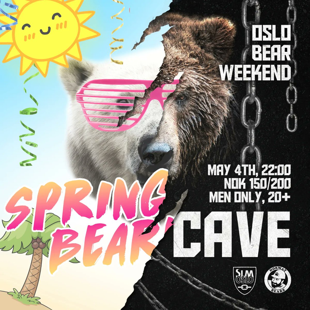 NorwayBears's tweet photo. 🐻 We're throwing the 1st annual Oslo Bear Weekend on May 3rd-5th. It would be awesome to see YOU there! We've got a kick-ass schedule with a lot of fun events. Check out https://t.co/jbanDHCKdq for the deets, tickets, and travel advice! https://t.co/cvkLAqC96k