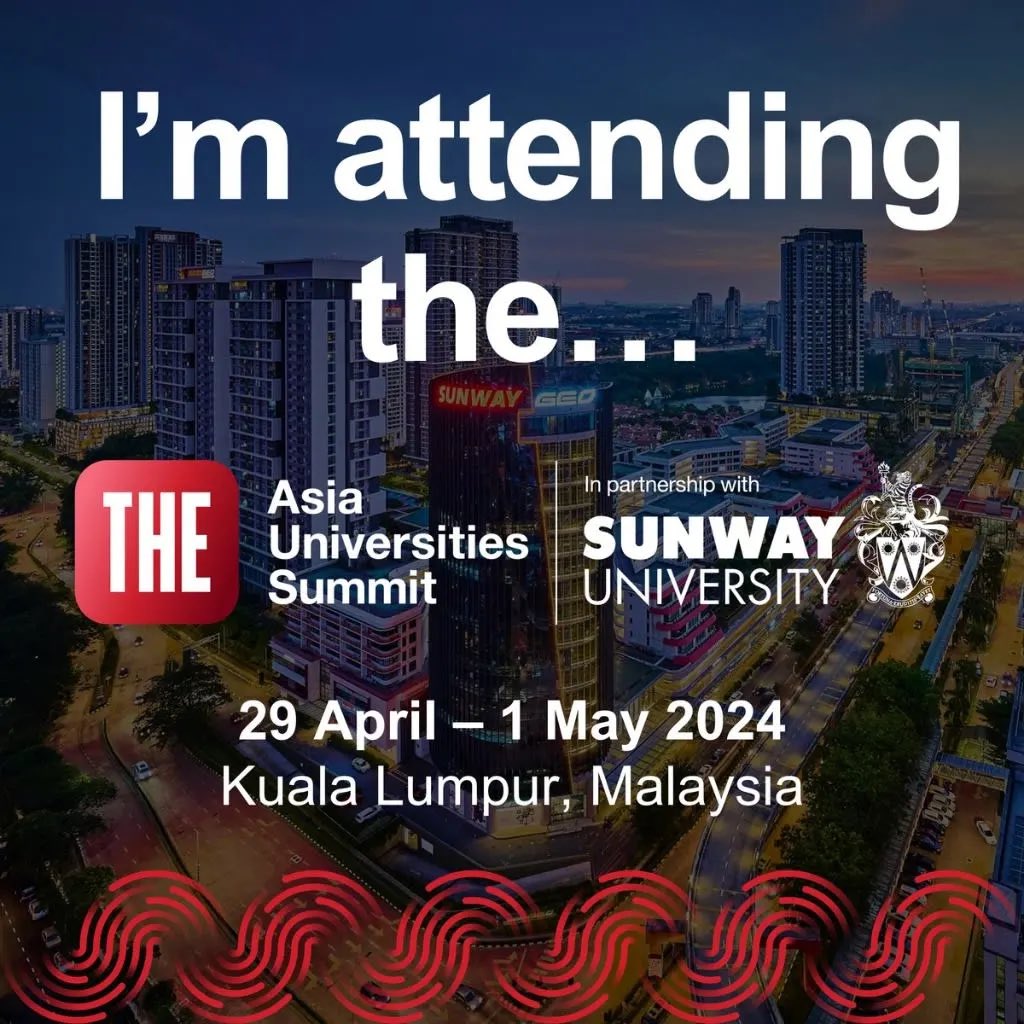 Just got my ticket for #THEAsia Summit at Sunway University and I'm buzzing with excitement! 🎉 Can't wait to dive into the world of higher ed innovation. Malaysia, here I come! 🌏✈️