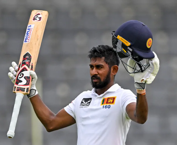 Sri Lanka cricket  all-rounder #Kamindumendis  became the first cricketer ever in the history of #TestCricket  to score two centuries in the same match while batting at No. 7 or below. He scored 102 in the first innings and  an impressive 164 in the second innings.