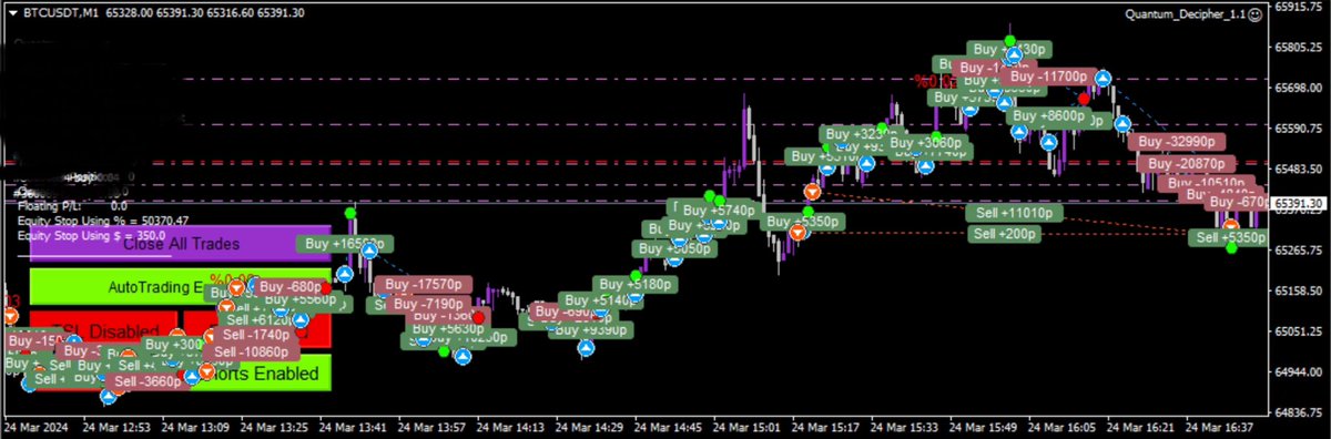 For an #automatedTrading approach using #QuantDecipher #tradingbot this looks close to perfection for me! 

300$ profit in roughly 24 hours, no screen time, max DD of about 180$. 

Try it out, 30 days for free:
quant-labs.io/referral/omwg8…