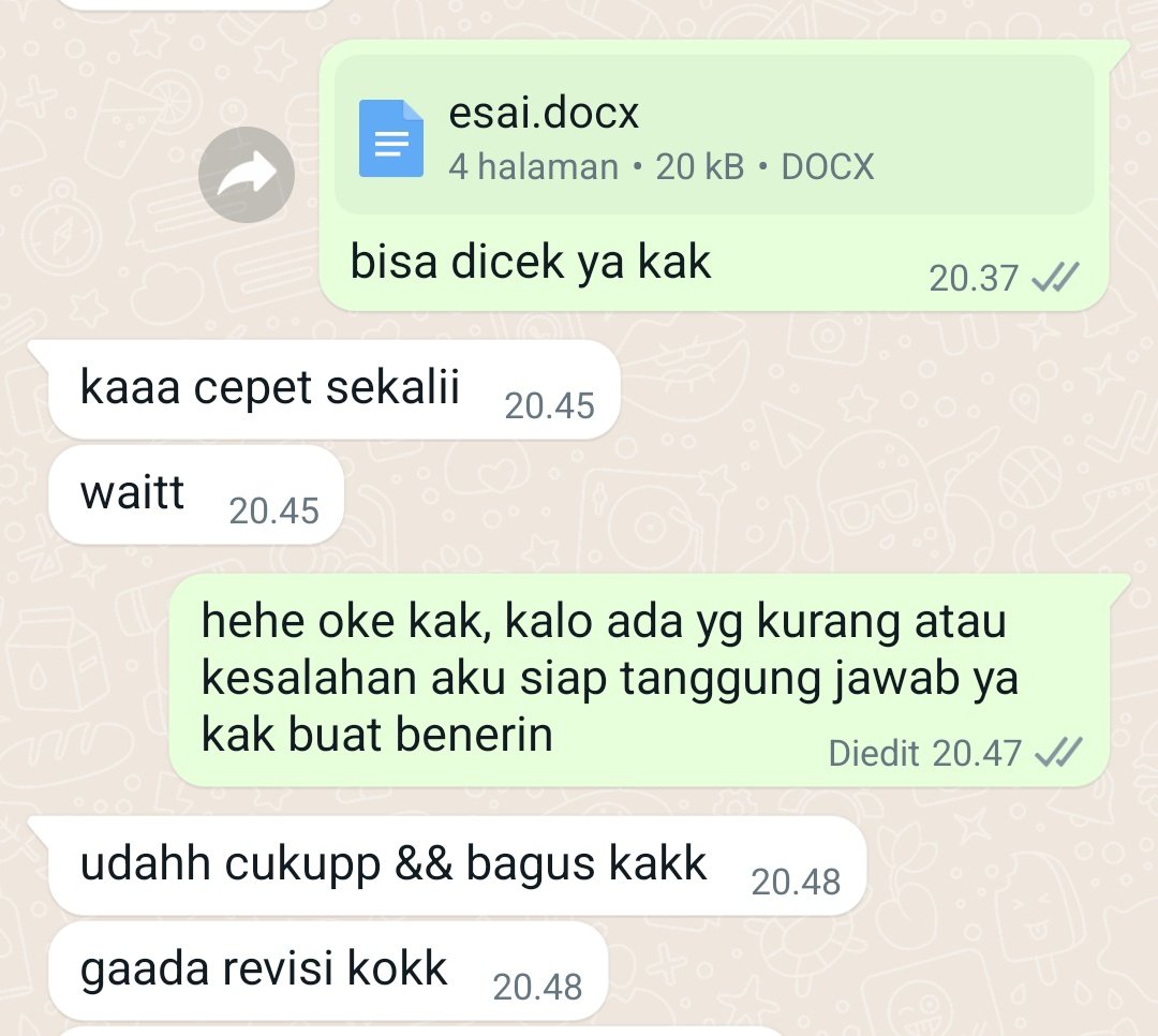 ocvcur's tweet photo. testimoni joki tugas MaR'S joki nih trusted++
#zonauang #jokitugas https://t.co/wMsylhUk3x