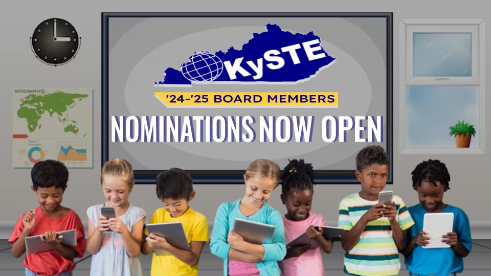 📣 Attention CIOs, DLCs, and all KY Educators! Shape the future of #edtech in Kentucky by nominating yourself or a colleague for the KySTE Board! 🌟 Don't miss out on this opportunity to make a difference! Nominate now: bit.ly/KySTENominatio… #KySTE25 #EdTech #NominateToday ✨