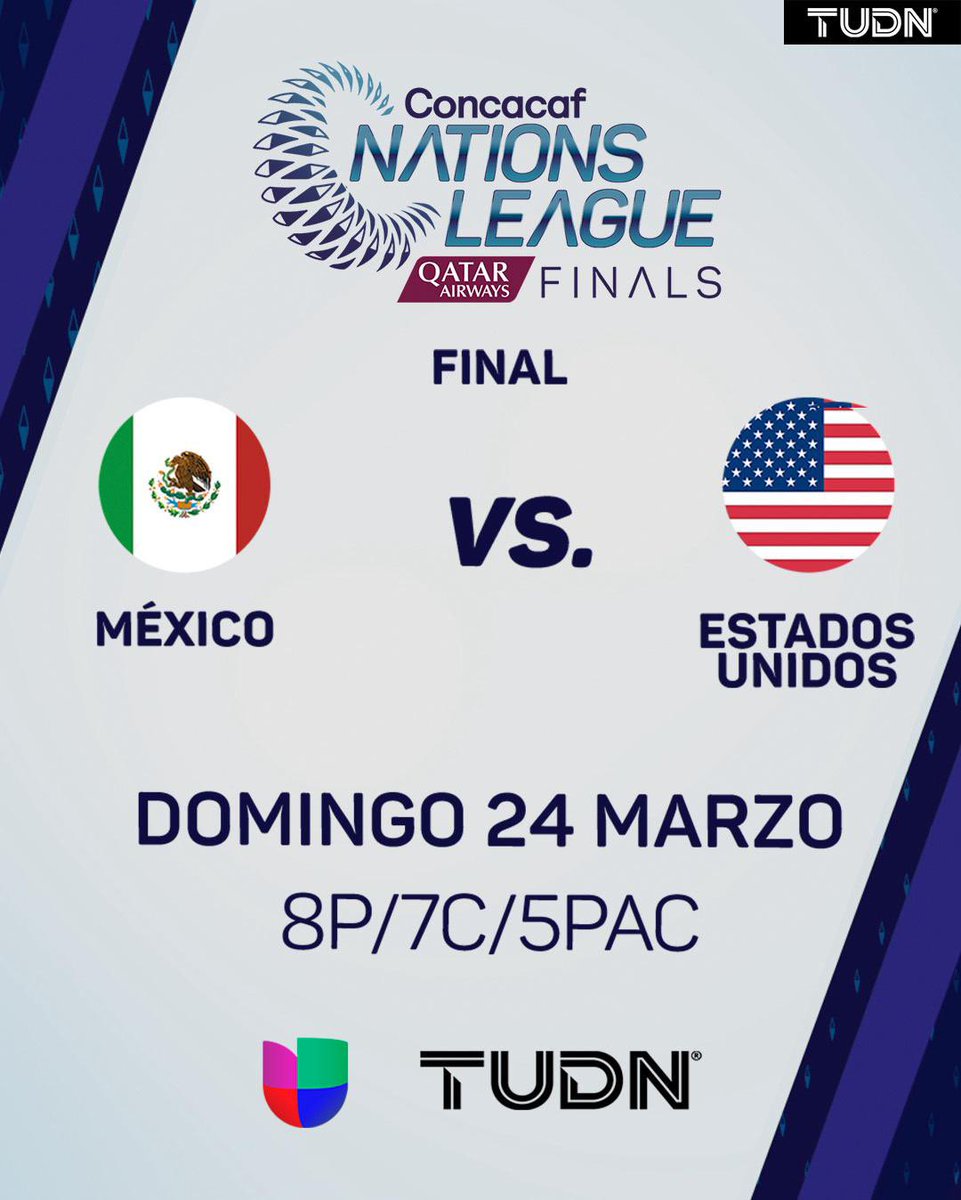 #SeleccionMexicanaEnUnivision HOY HOY HOY !!! Los esperamos a partir de las 8:00 ET / 7:00 CT / 5 PT ⚽️Por @Univision y @TUDNUSA