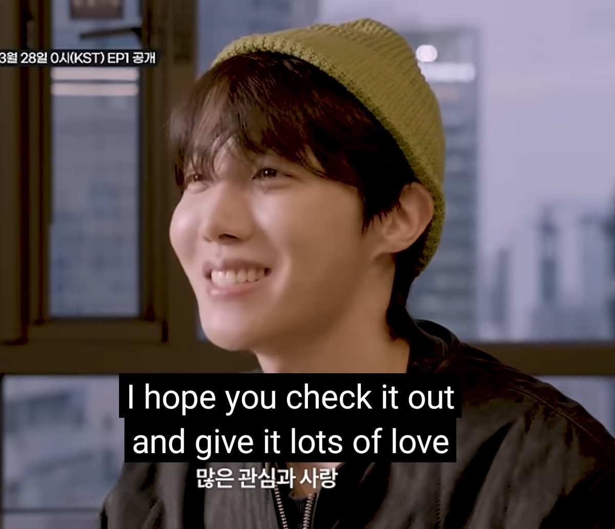 Hobi is so selfless... And has so much love for Armys🥺 He saw the dissappointments about JITB, and decided he had to RE-MAKE the whole thing for fans He saw some disappointed cos he wasnt dancimg Decided to make a dance docu and thought itd make us happy🥺 He works so much💜