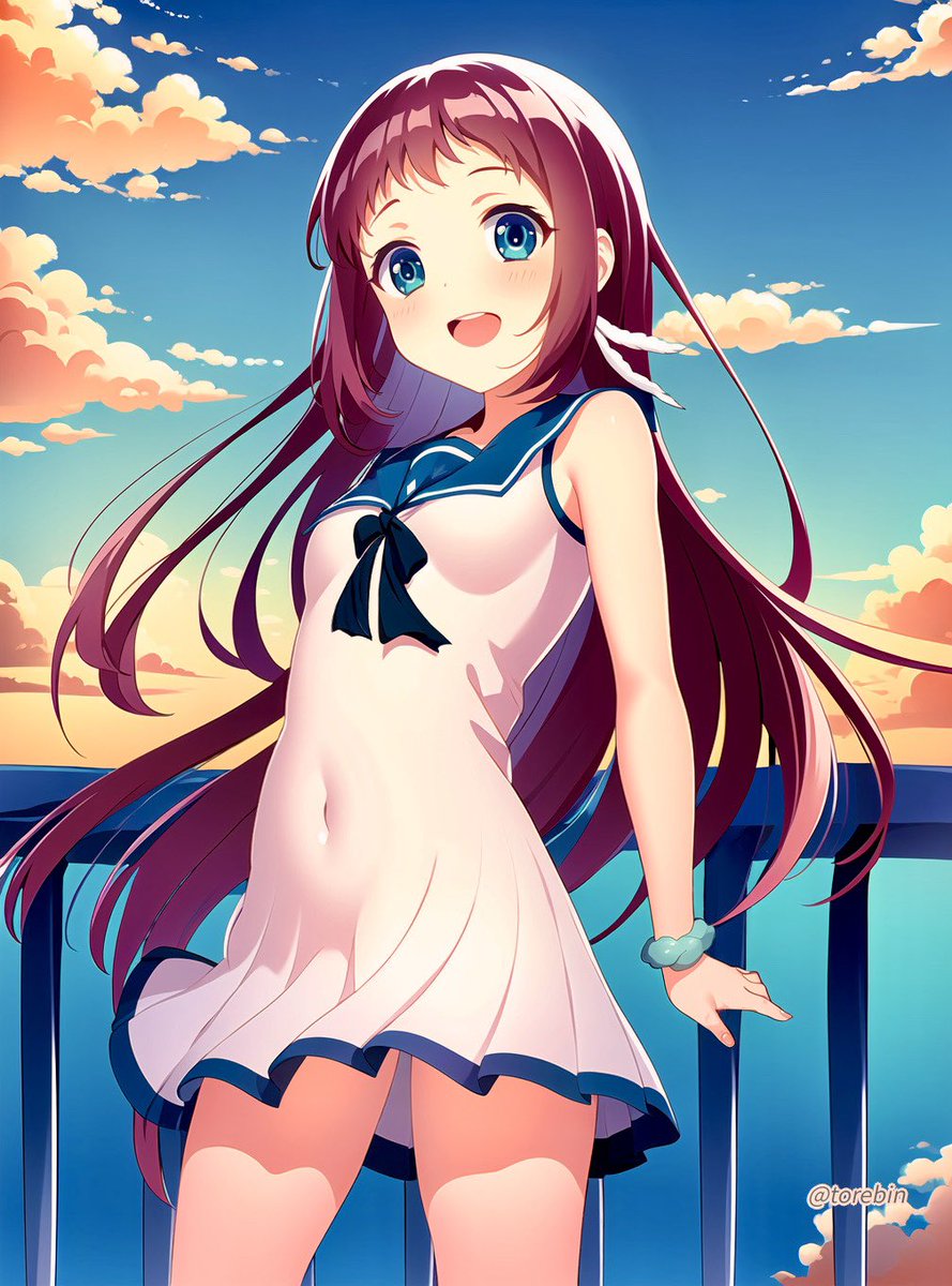 torebin's tweet image. もう10年前のアニメになるのね！
古さを感じさせないですね✨

It&apos;s already an anime from 10 years ago!
It doesn&apos;t feel old at all✨

AI＋加筆🖌️
AI + retouching🖌️

#凪のあすから
#向井戸まなか
#AIイラスト
#AIart