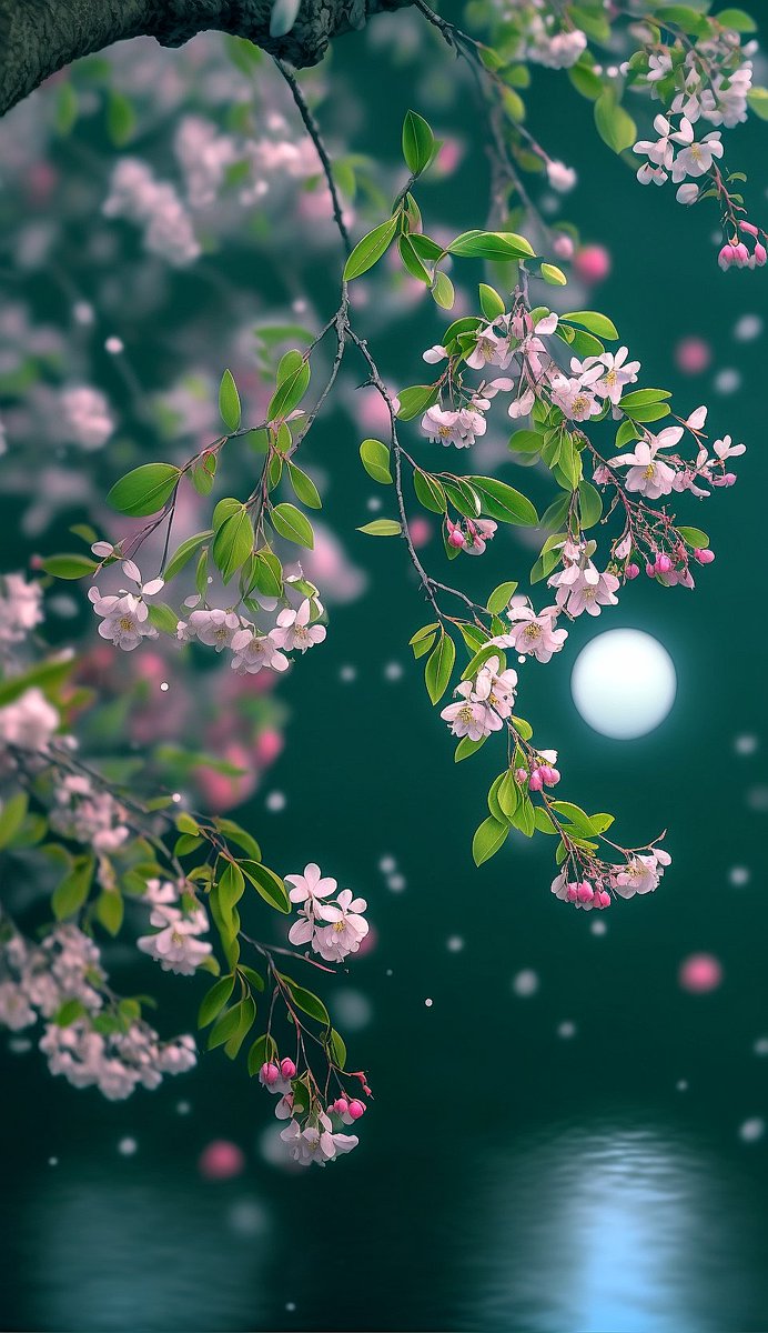 HYF98334204's tweet photo. Beautiful night.🌿🌕🌸 https://t.co/LKSqIib6DS