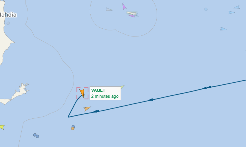 alarm_phone's tweet image. The people in distress say that they can see a ship nearby. We believe it is the merchant vessel VAULT. Eagle of #Frontex is monitoring from above. The people are still in distress. We hope they will be rescued soon and not pushed back! #NoPushback