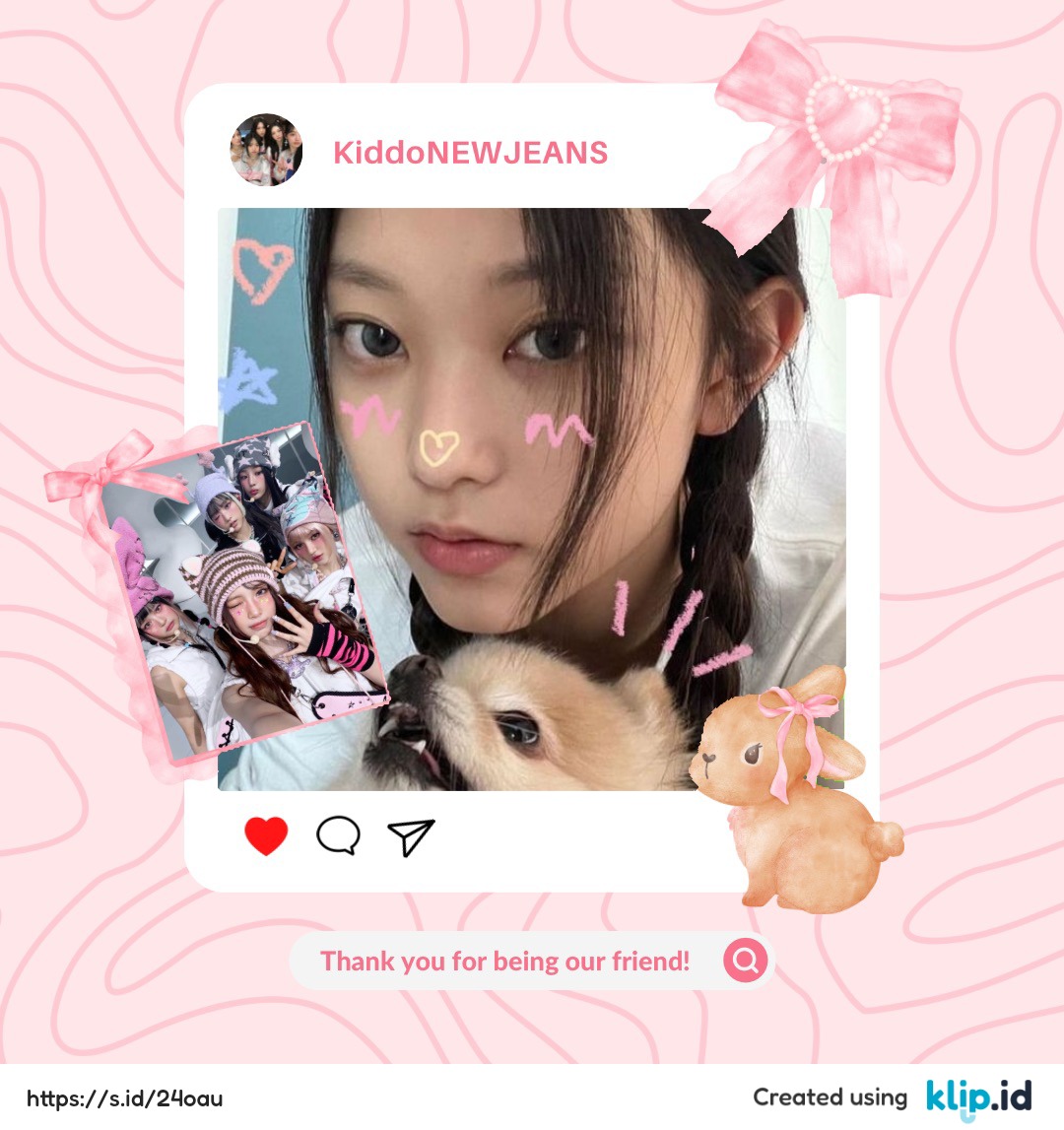 KiddoHAERIN's tweet photo. @KiddoHANNI Thank you kakaaak hannyi udah jadi kakak yang baik 🥺🫶🏻 https://t.co/6ftirZ3KaY