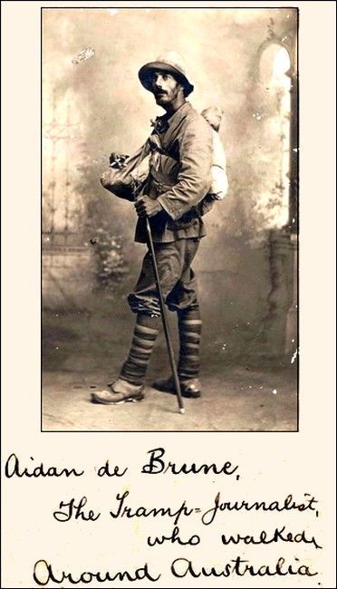 100 years ago an Australian journalist walked 10,000 miles around Australia. The link features more photos, shows the tiny diary he kept on his walk, and even shows a nice summary statistical table of his walking distances. Source: buff.ly/3INR8tb