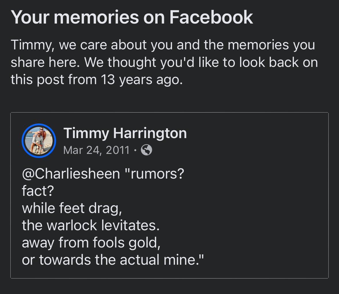 Timmy Harrington tweet media