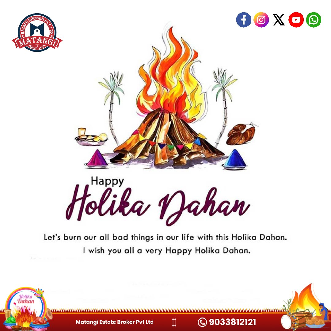 matangibroker's tweet photo. Happy Holi

#matangi #holi #holika #dahan #festival #realestate #design #homedecor #homes #homedesign #buyer #luxeryhome #luxery #ahmedabadrealestate #Ahmedabad https://t.co/zxqy6RBolC