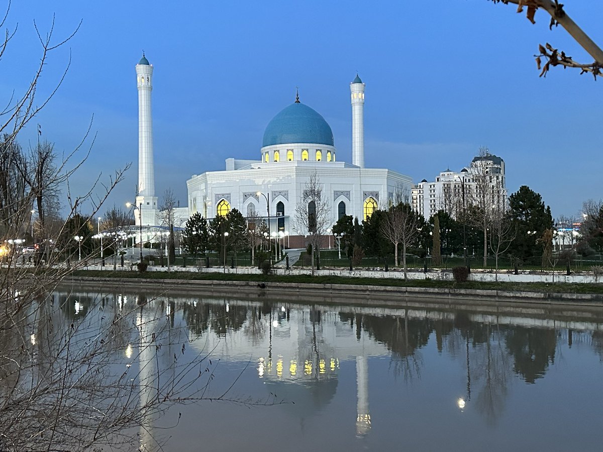Minor Mosque looks beautiful at sunset - spring is here!