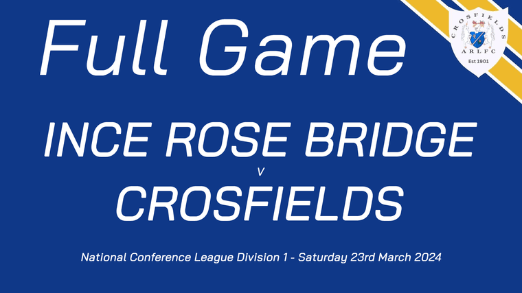 Watch yesterdays Ince Rose Bridge v Crosfields NCL Game #Pitchero crosfieldsarlfc.co.uk/news/watch-yes…