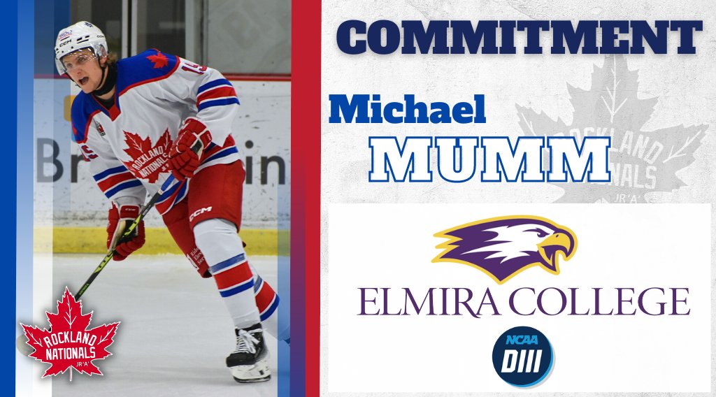 RocklandNatsJrA's tweet photo. We would like to congratulate overage forward Michael Mumm on his commitment to @ElmiraMHKY. 
More info : https://t.co/AzPs3J2jiw https://t.co/LAc2eS1BS0