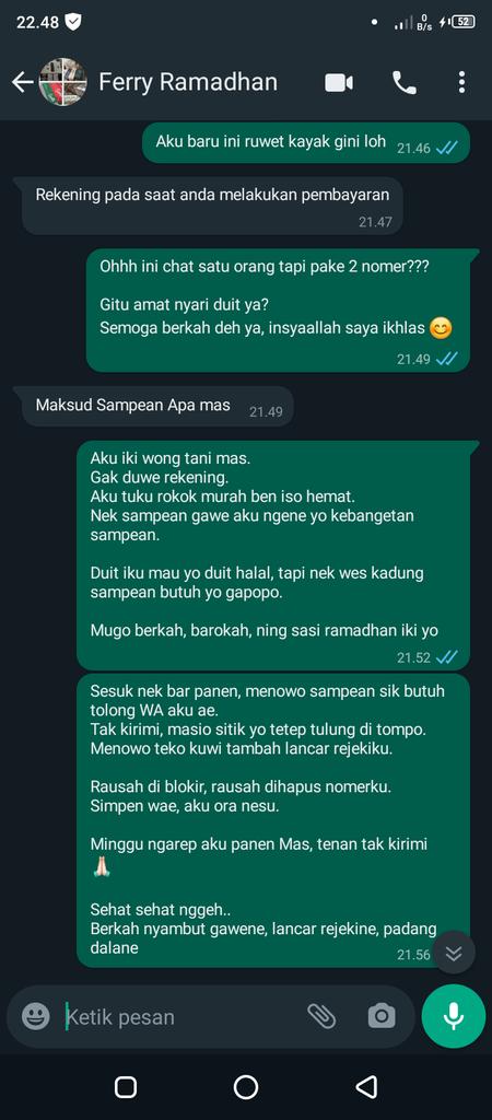 Wong tani njajal sepisan tuku online yo kenek tipu