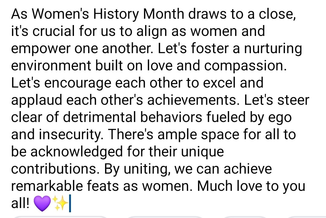 #WomenEmpowerment #WomensHistoryMonth #loveoverhate #letsunite