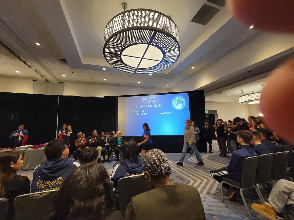 Bronze medal in Interview for Sarah Lugo! <a href="/ElRanchoHS/">El Rancho HS</a> <a href="/cmelgarmath/">Mr. Melgar</a> #acadeca24