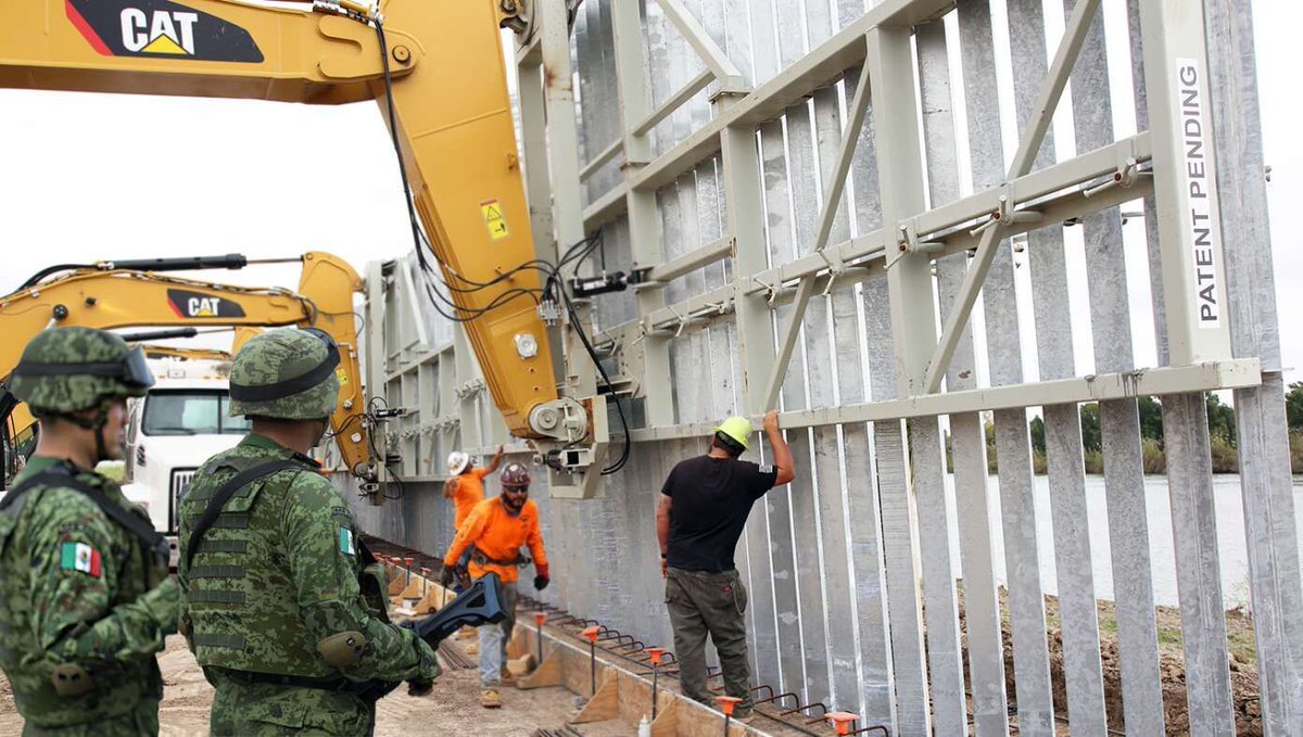 Mexico Begins Constructing Wall To Keep Illegal Immigrants From Coming Back buff.ly/3vuPF7X