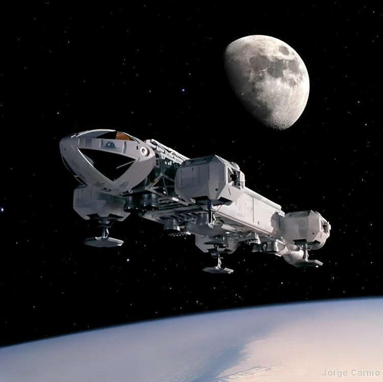 EagleAlpha1999's tweet photo. Eagle 3 - Enhanced version of a compo I did back in 2015 #space1999 #eagle3 #Fanderson #GerryAnderson #MoonbaseAlpha #spaceships https://t.co/9FOE000Q2V