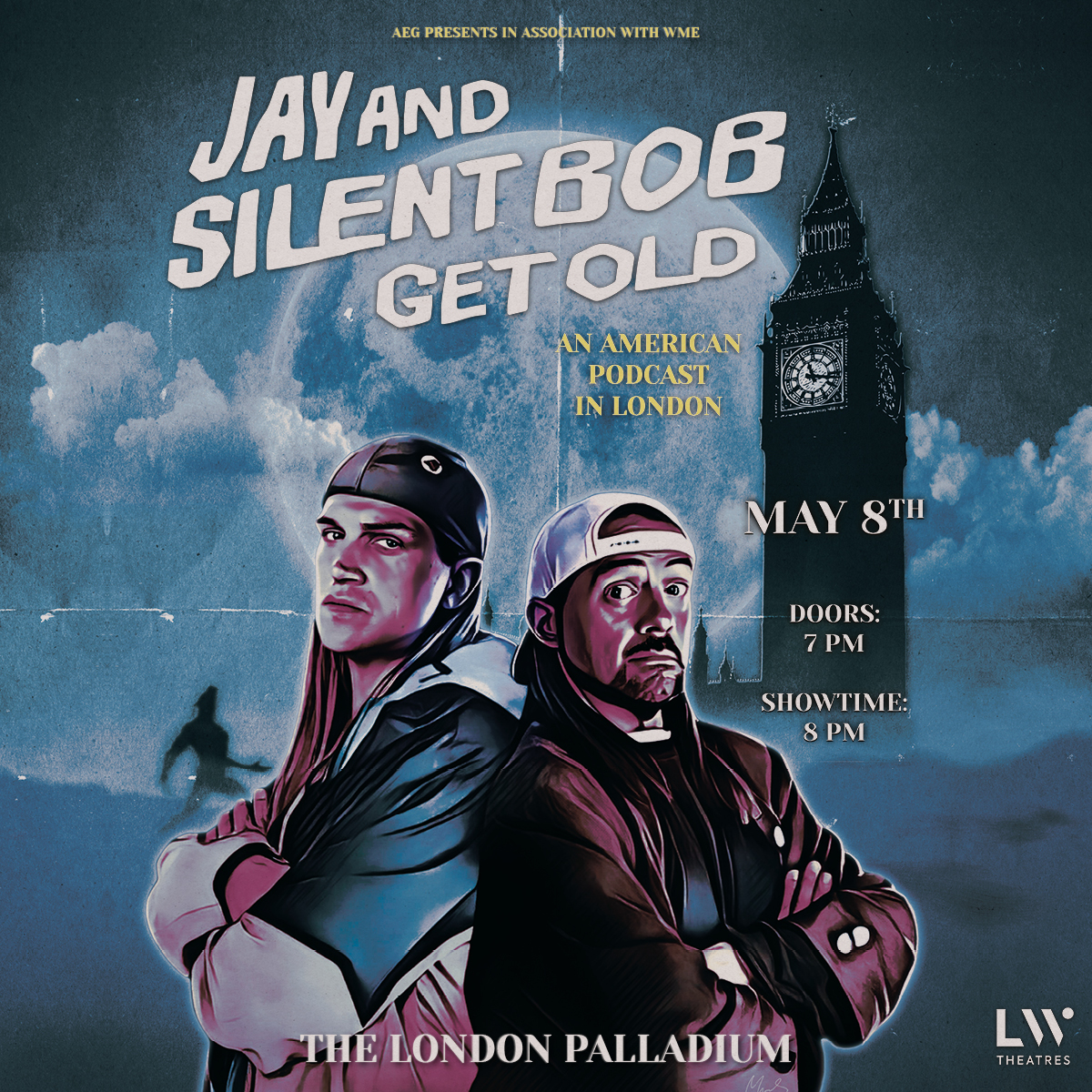 ICYMI: The iconic duo Jay & Silent Bob are coming to The London Palladium this May! 🎟️ Tickets are on sale now, get them here: lwtheatres.co.uk/whats-on/jay-a…