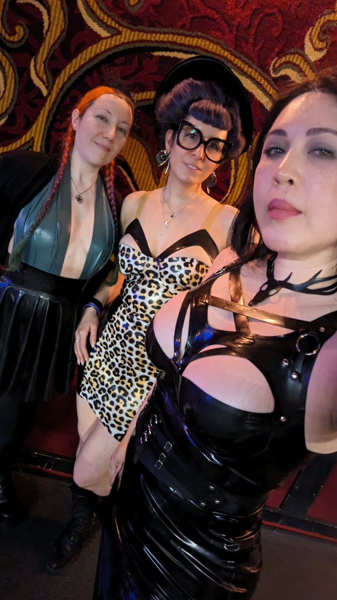 Yesterday at @TheCrucibleDC's Leather Flea with @ReneeMasoomian and Persephone.