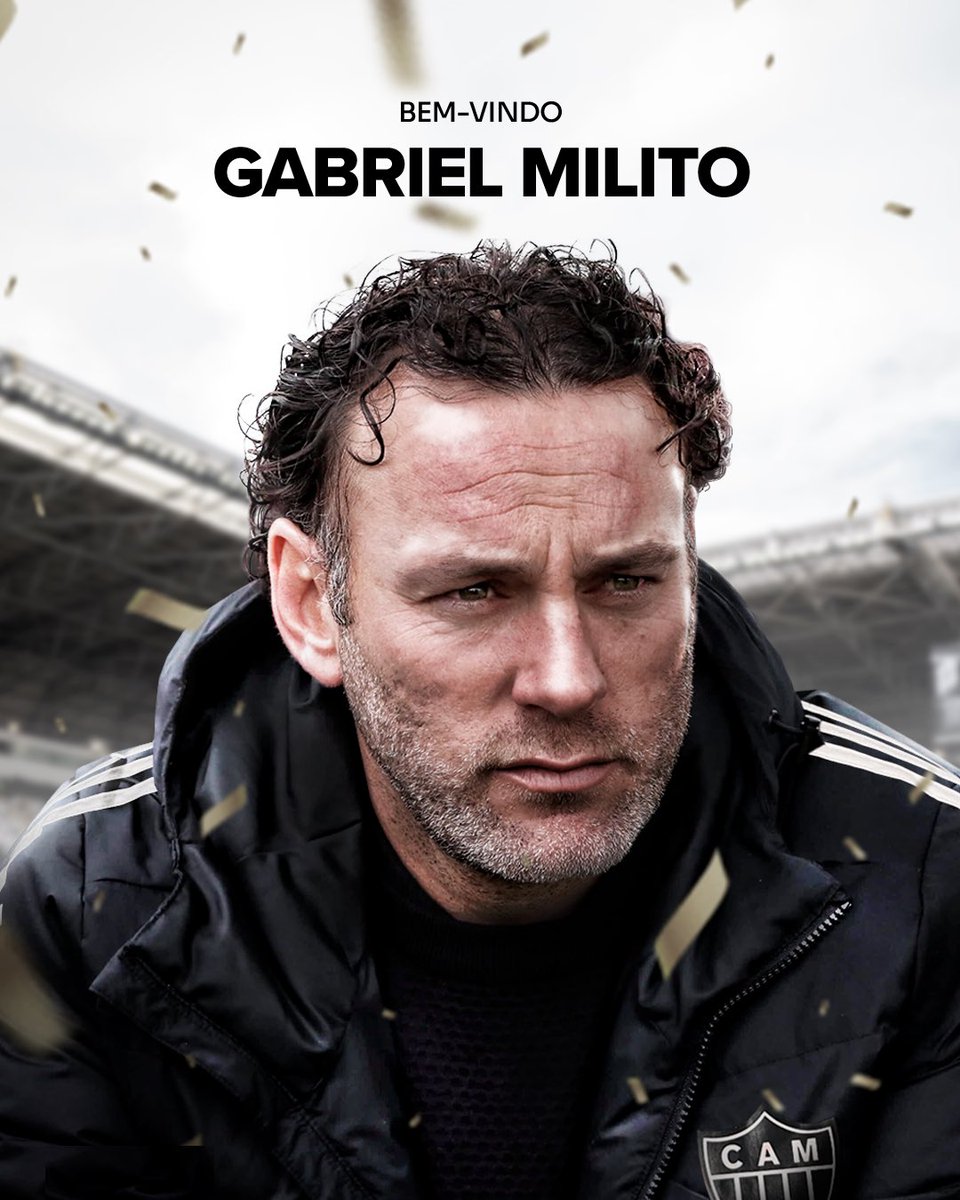 GABRIEL MILITO É O NOVO TREINADOR DO GALO! 💪🐔🇦🇷 

Com 43 anos de idade, o novo comandante alvinegro é considerado um dos principais nomes da nova geração argentina. Após passagem de destaque pelo Argentinos Juniors, ele chega à Cidade do Galo em contrato até dezembro de 2025.