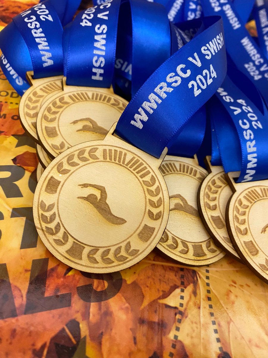 Standard engraved wooden swimming medal with personalised ribbons 🏊‍♂️
Don't forget we can print onto ribbons to make your event extra personal 💙🩵
#swimmingclass #swimmersofinstagram #westmidlandsswimming #bespokemedals