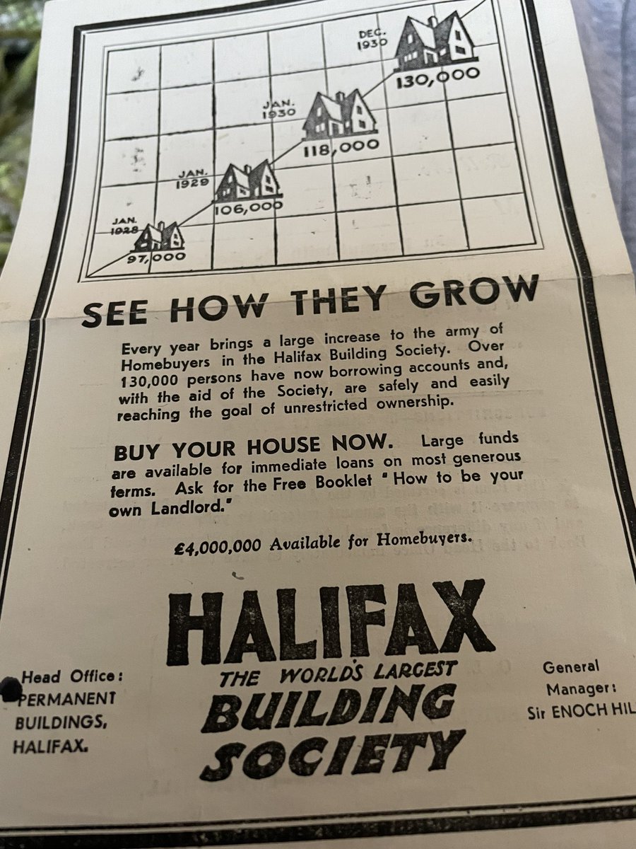 Exploring old family documents &amp; stumbled upon some great marketing material for Halifax Bank from the 1930s! It's fascinating to see how marketing strategies have evolved over time. #History #HalifaxBank #Marketing <a href="/HalifaxBank/">Halifax</a>