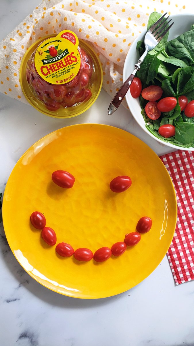 All smiles when you snack on NatureSweet tomatoes!😊🍅 📷 - Jennifer Fisher #naturesweet #tomatoes #raisedright #happyspring #smiling #fresh