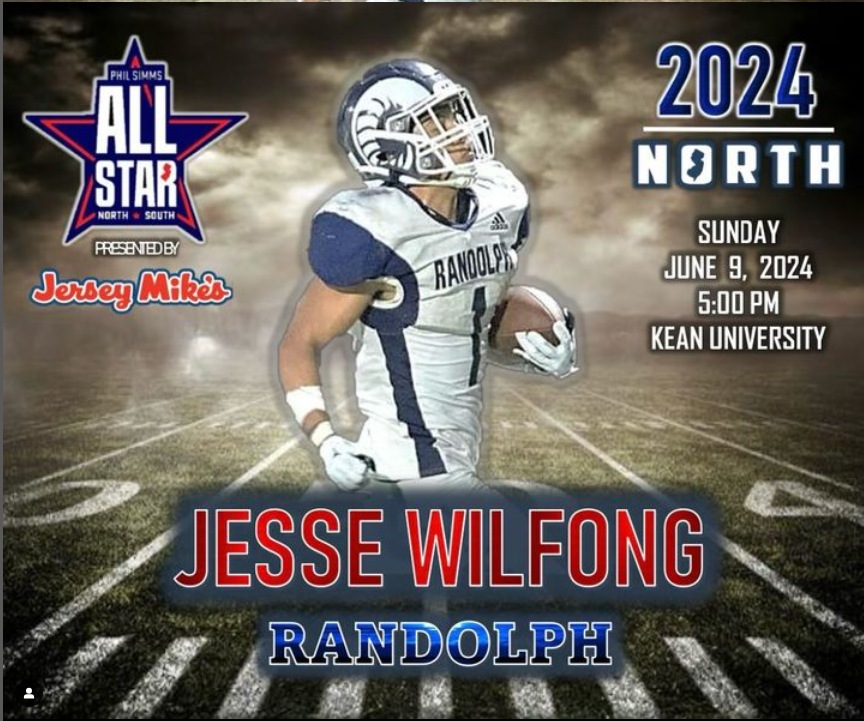 RandolphRamsFootball (@randolphramsfb) on Twitter photo ๐ Hats off to <a href="/jesse_wilfong4/">Jesse Wilfong</a>!
๐ Our star senior has earned a spot in the Phil Simms NJ North/South All-Star Football Classic. Way to go, Jesse! Randolph is rooting for you as you take the field at Kean University on 6/9.๐ #AllStar #RandolphFootball #Proud #DreamBigPlayBig ๐ ๐ Hats off to <a href="/jesse_wilfong4/">Jesse Wilfong</a>!
๐ Our star senior has earned a spot in the Phil Simms NJ North/South All-Star Football Classic. Way to go, Jesse! Randolph is rooting for you as you take the field at Kean University on 6/9.๐ #AllStar #RandolphFootball #Proud #DreamBigPlayBig ๐