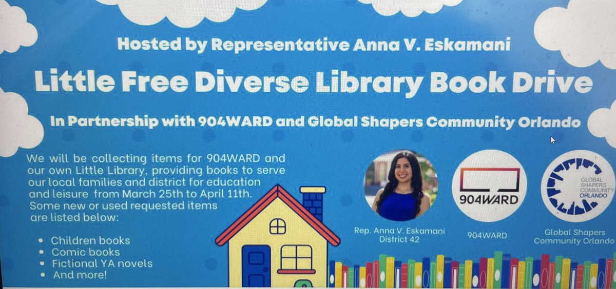 I love helping get diverse books into kids’ hands. @AnnaForFlorida is gathering books so I made a registry of our favorite diverse books and you can help us send them directly to her to put in free little libraries #bookdrive #diversebooks #kidsneedbooks bookshop.org/wishlists/0b2d…