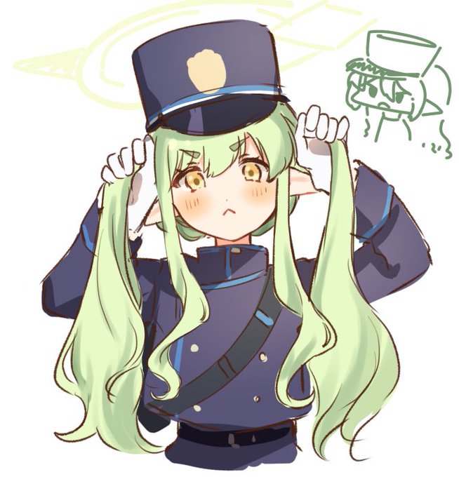 ツインテールの幻覚 #ブルアカ 