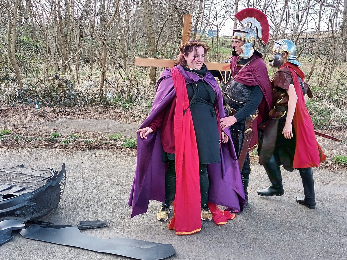 Four people playing Jesus <a href="/HodgeHillChurch/">Hodge Hill Church</a> and Bromford Theatre Group Passion Play #Community