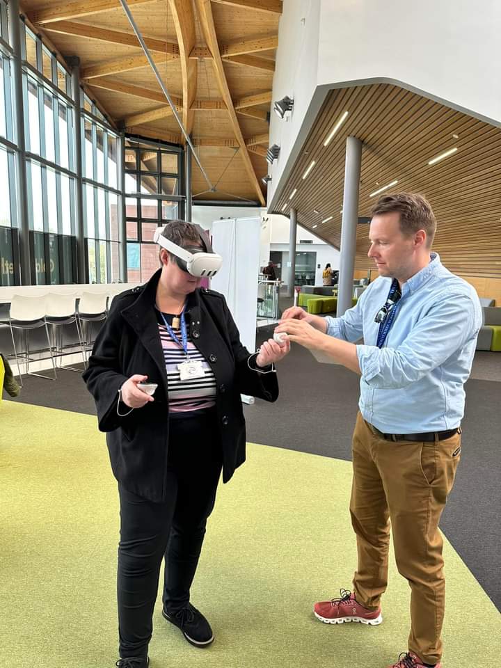 I think this has to be my fave photo ever! This is me ...walking around Herod's Temple with a very patient @krmnicek guiding. One day I'll forgive the disembodied voice of @StevenHuntClass ! #CA2024 What an inspiring project!