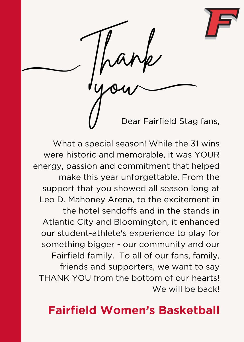 To all of our fans, family, friends, and supporters, we want to say 𝙏𝙃𝘼𝙉𝙆 𝙔𝙊𝙐 #WeAreStags🤘
