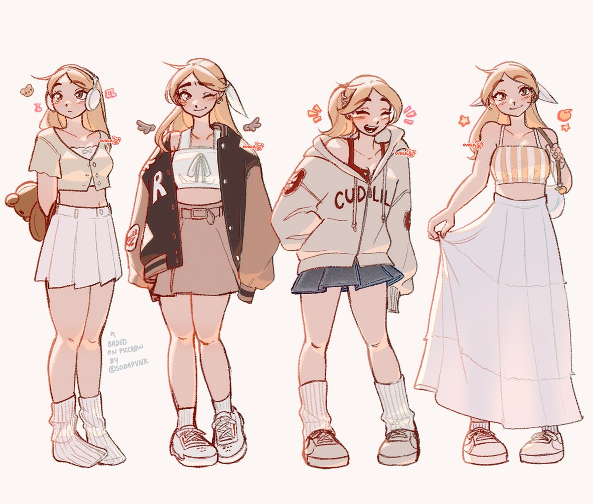 strawbebbypom's tweet photo. all of the outfits from my recent animation! :] https://t.co/cq4ktncTDU