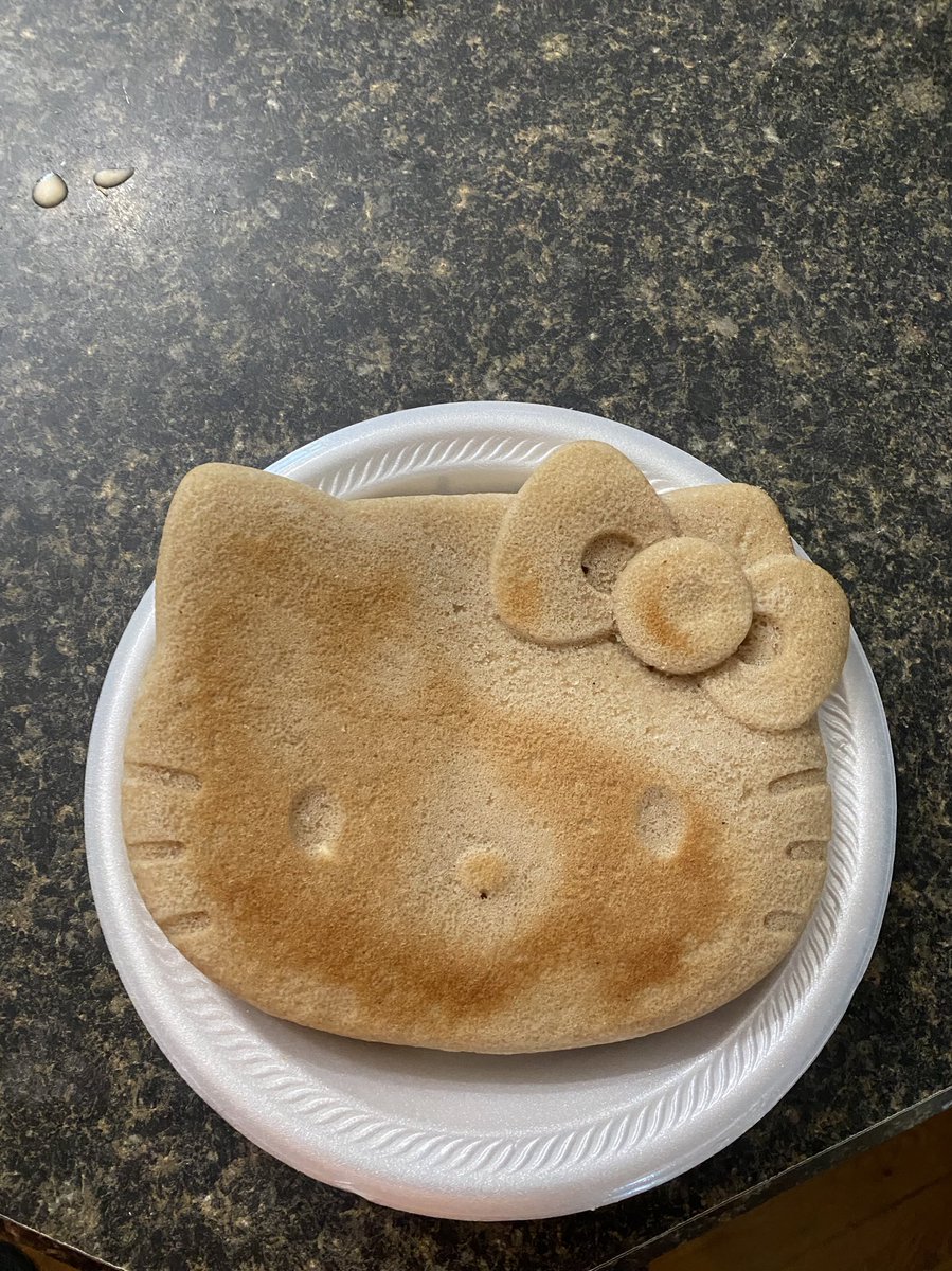 just fixed my lil sister this pancake for her birthday
