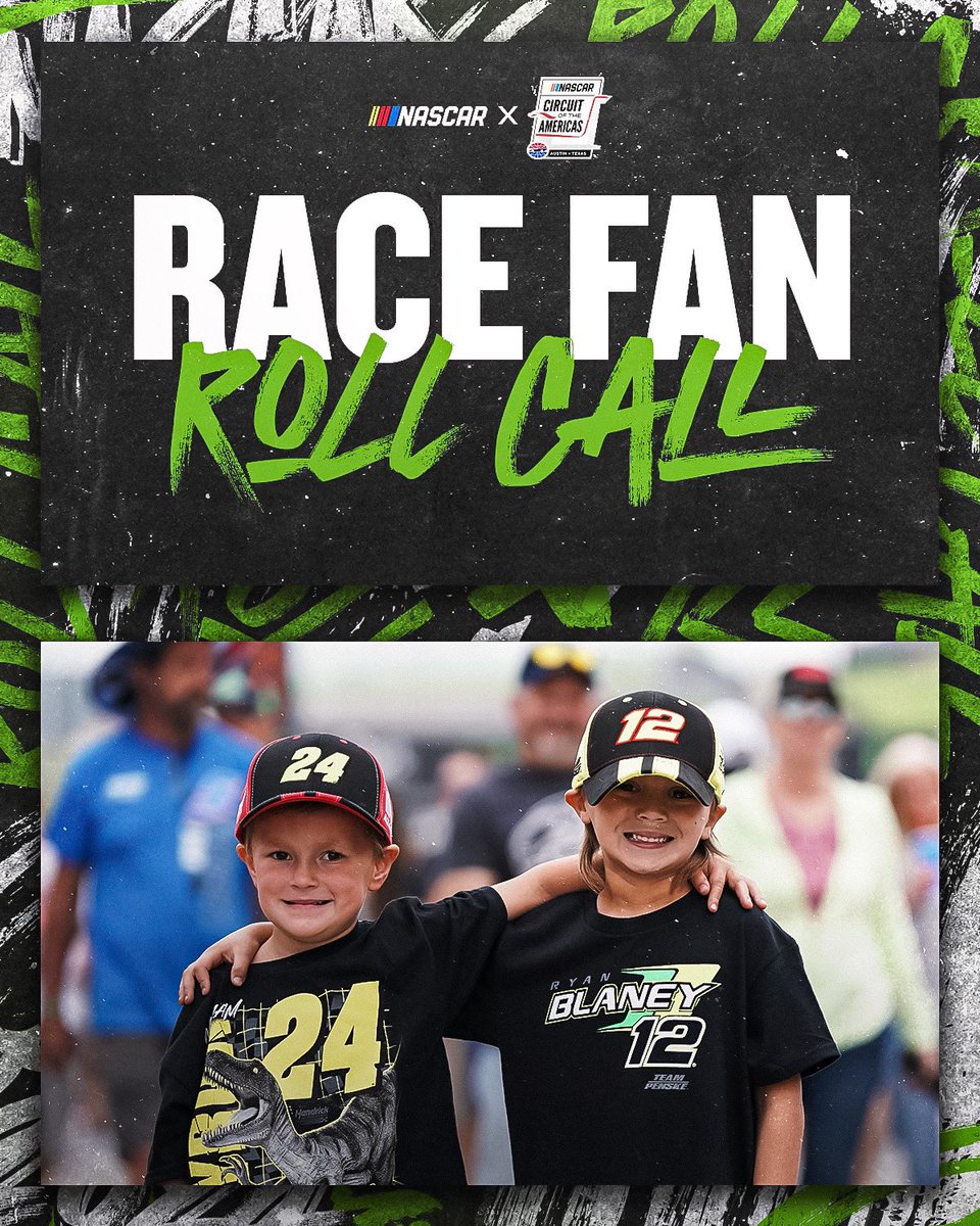 It’s #RaceFanRollCall - @NASCARatCOTA edition! How old were you when you went to your first NASCAR race?