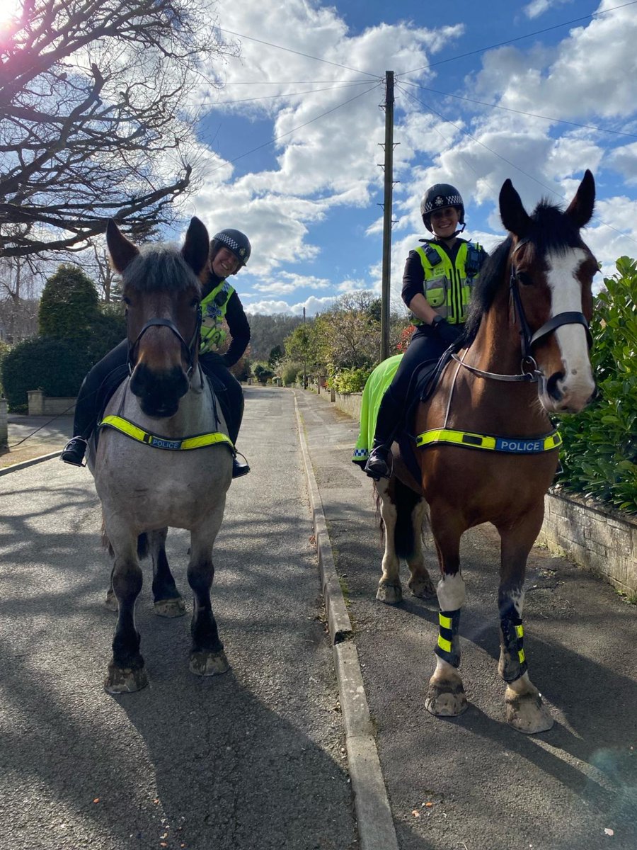 PH Kingsholm and TPH Berkeley were out today Supporting our @GlosPol_Rural colleagues in Dumbleton after they received reports of off road bikes being ridden antisocially in the area. No bikes today but it was great to engage with the locals who kindly gave the boys 🥕🥕🥕