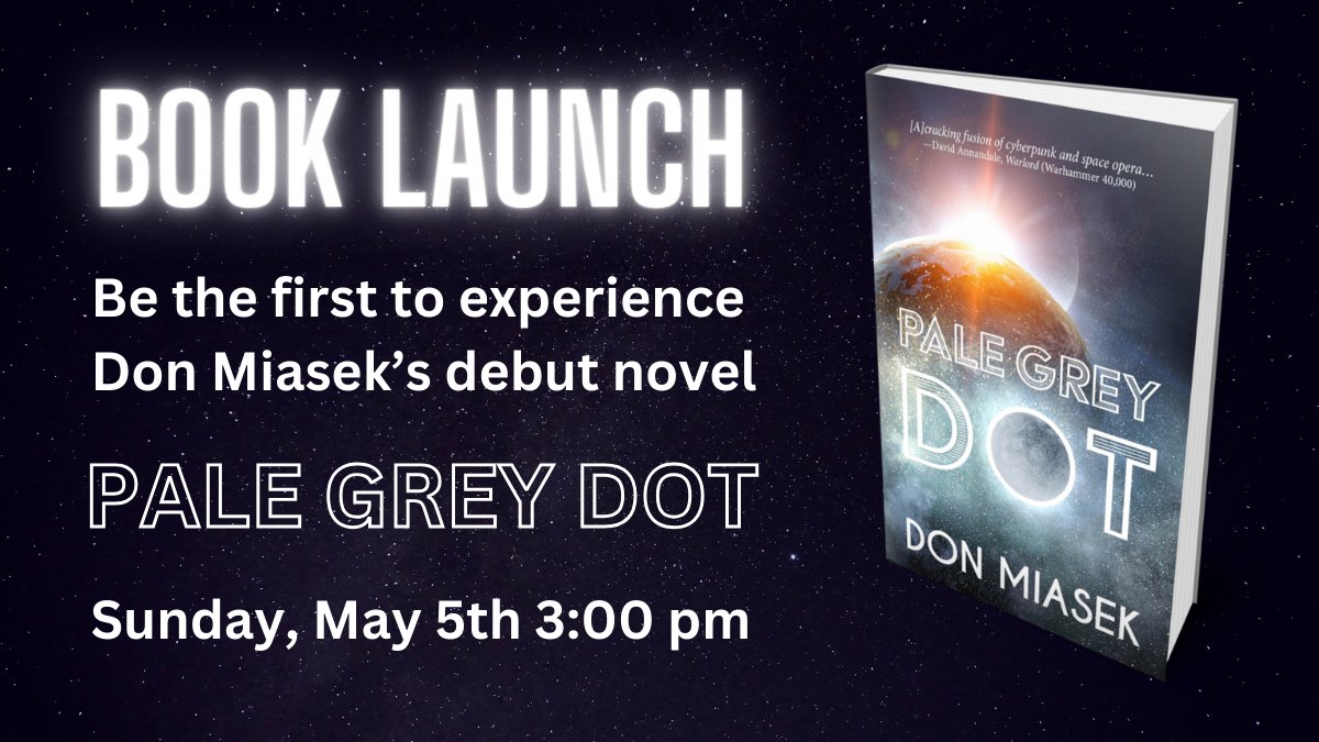 Save the date: May 5th at @BakkaPhoenix in Toronto! Pre-Orders: bakkaphoenixbooks.com/browse/filter/… Meetup: meetup.com/toronto-scienc… Details: dmiasek.com/2024/03/24/pal… #sciencefiction #toronto #books #scifi #cyberpunk @turnstonepress @RavenstoneReads