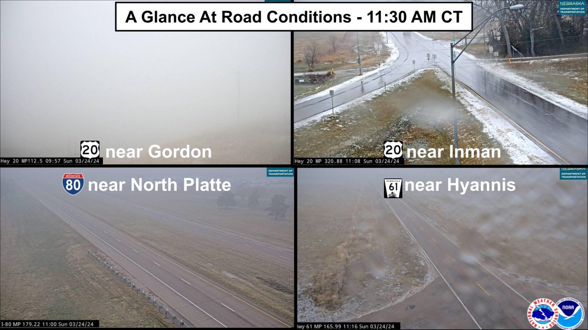 11:30AM CT Update: While not much of anything is showing up on radar, conditions continue to deteriorate with lowering visibilities due to fog and freezing drizzle. These conditions are likely to worsen into the evening with hazardous travel conditions expected. #newx