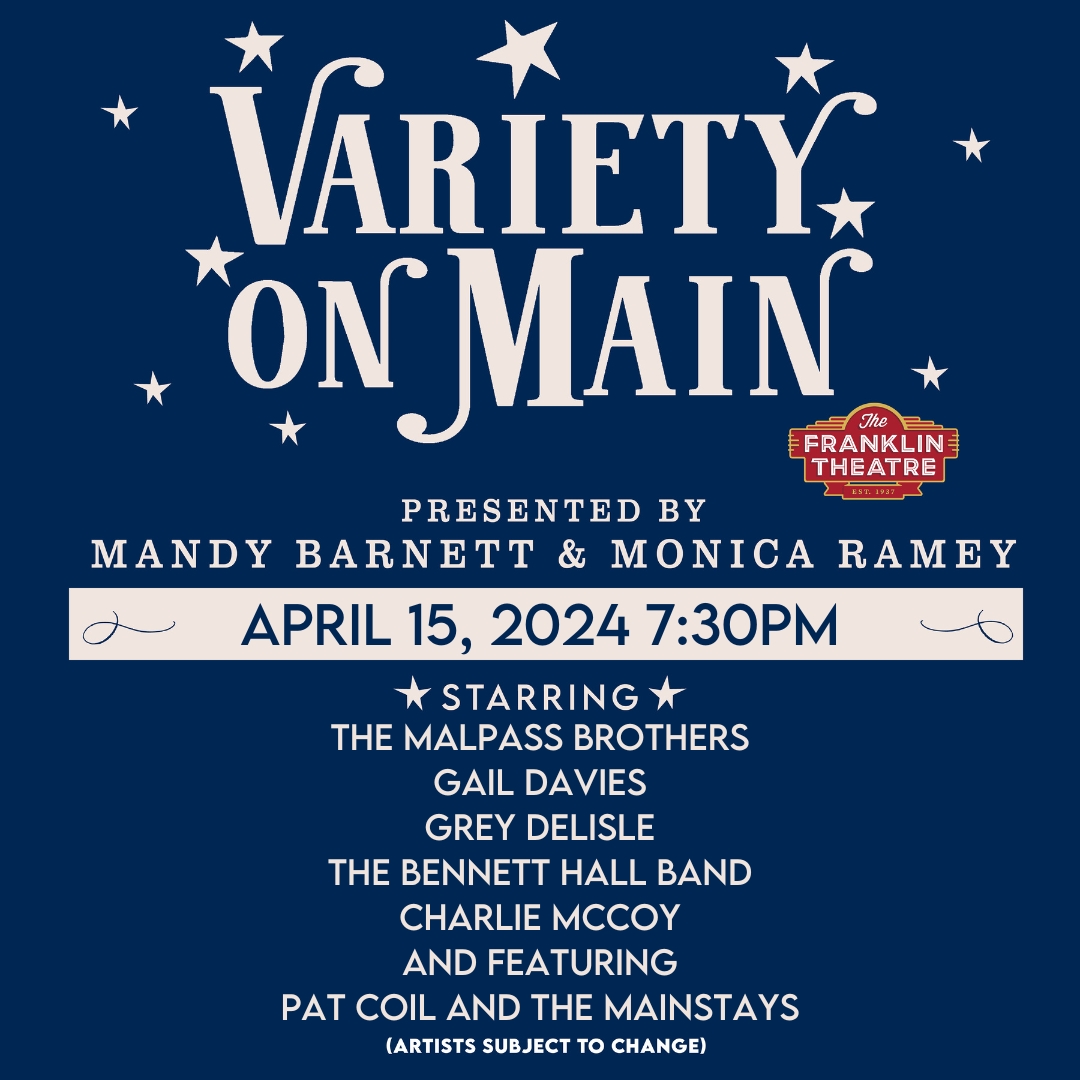 Don't miss out on the chance to be a part of the enchanting world of #VarietyonMain at the iconic #FranklinTheatre on 4/15! This mesmerizing monthly series promises to captivate and amaze audiences with an incredible lineup of talent. ✨l8r.it/NnLQ ✨