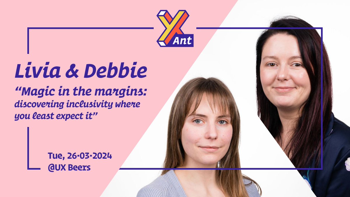 🚀 Join us for UX Beers meetup on March 26, 2024! 🍻 
🌟 Livia De Clercq, UX Designer
🌟 Debbie Gijsbrechts, Expert in inclusive and accessibility design at Humix

🔍 "Magic in the Margins: Discovering Inclusivity Where You Least Expect It" 🔍 
buff.ly/49gK6YU