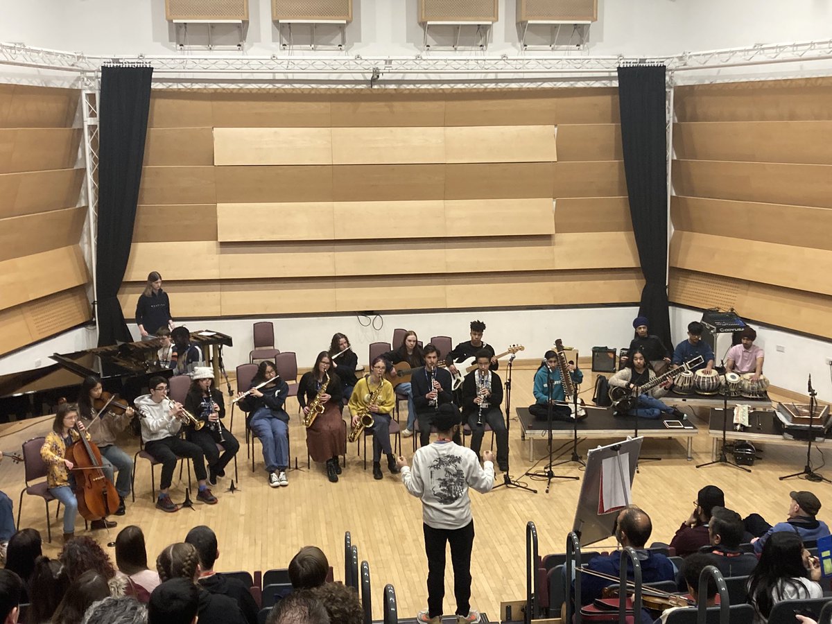 Exciting performance of our Score It! project at The Venue @LeedsMusicDrama blending South Asian and Western traditions through film music in partnership with @southasianartuk and @FutureTalentUK