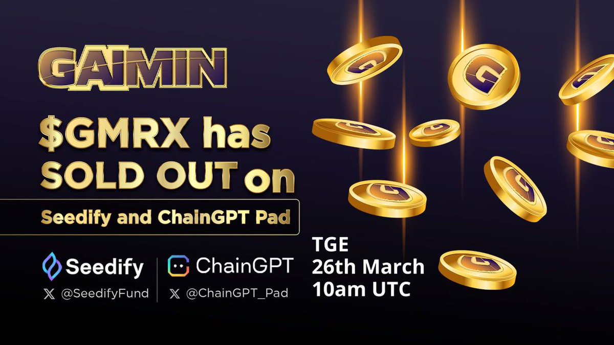 Happy to announce that both IDOs through our partners @SeedifyFund and @ChainGPT_Pad have sold out!

TGE is up next on the 26th of March at 10am UTC on @Bybit_Official ⚡️