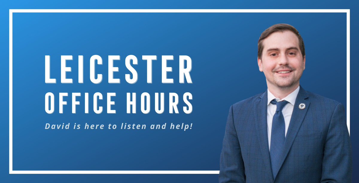 This month’s Leicester office hours will be held at the Leicester Public Library on Tuesday, March 26th from 6pm-7:30pm 📚 #MAPoli #MALeg